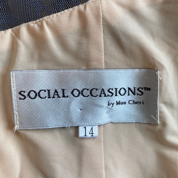 Social Occasions by Mon Cheri Lace Dress, Size 14 - Picture 16 of 17